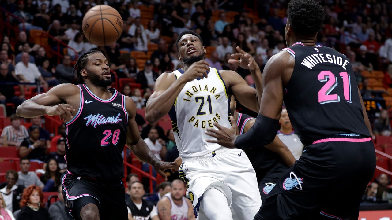 Pacers finish with a flourish, run past Heat 110-102